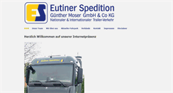 Desktop Screenshot of eutiner-spedition.de